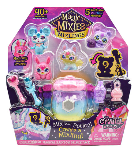 Foto 2 pulgar | Magic Mixies Mixlings Rainbow Deluxe Pack Crystal Wood Moose
