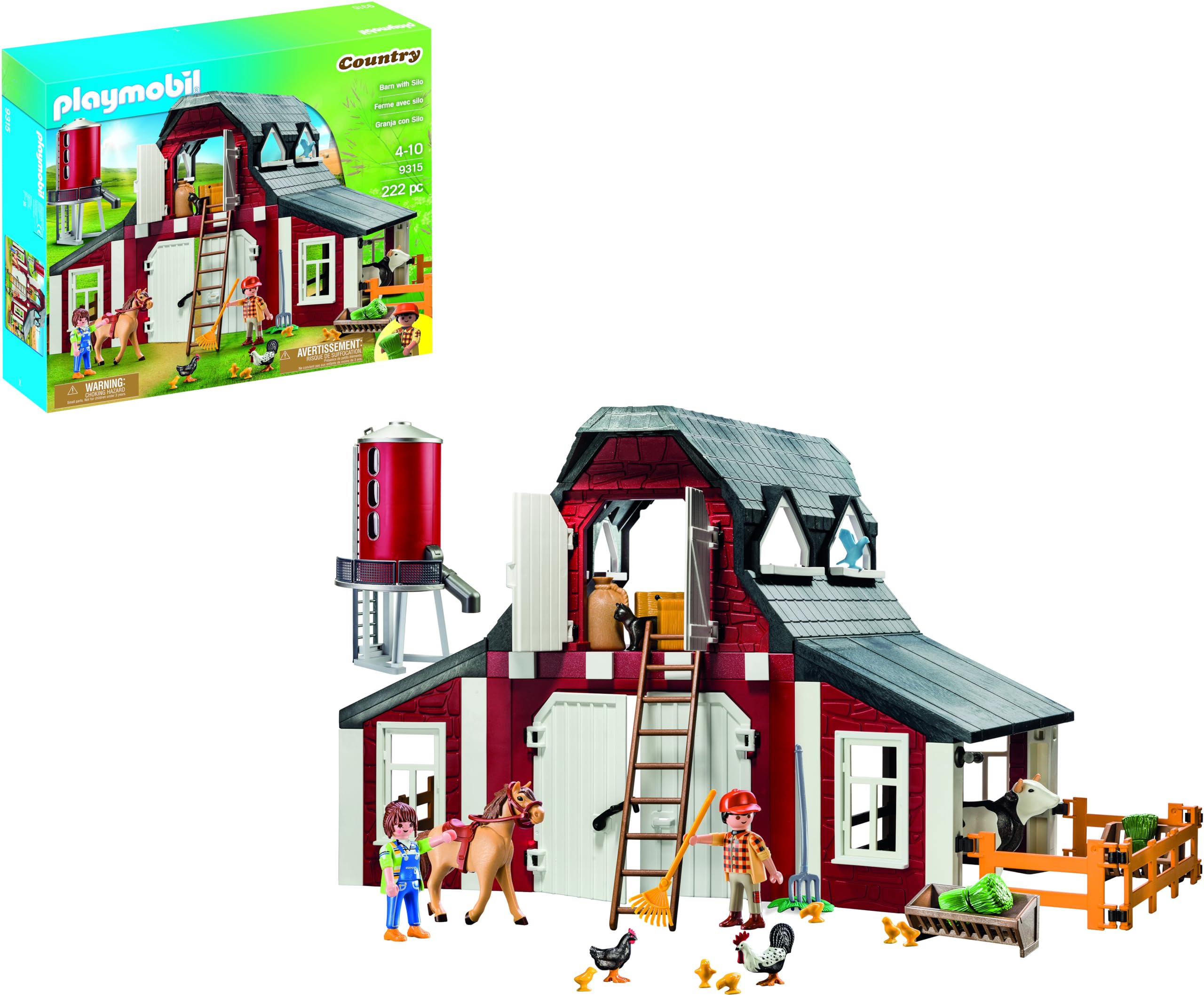 Foto 2 pulgar | Granero De Juguete Playmobil Con Silo Con Figuras  Animales Y Accesorios - Venta Internacional.
