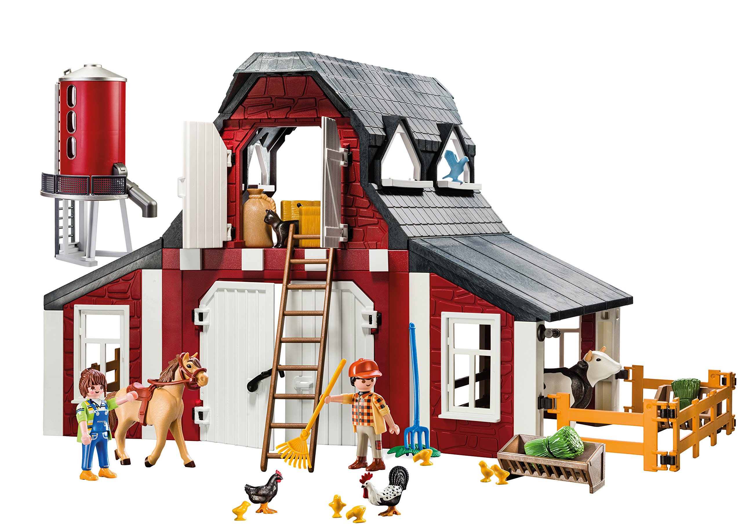 Foto 3 pulgar | Granero De Juguete Playmobil Con Silo Con Figuras  Animales Y Accesorios - Venta Internacional.