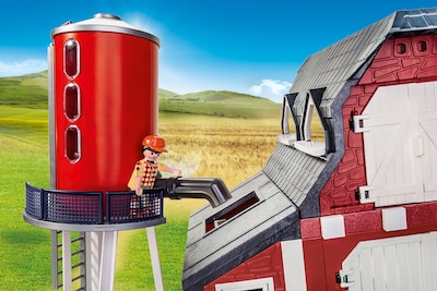 Foto 4 | Granero De Juguete Playmobil Con Silo Con Figuras Animales Y Accesorios - Venta Internacional.