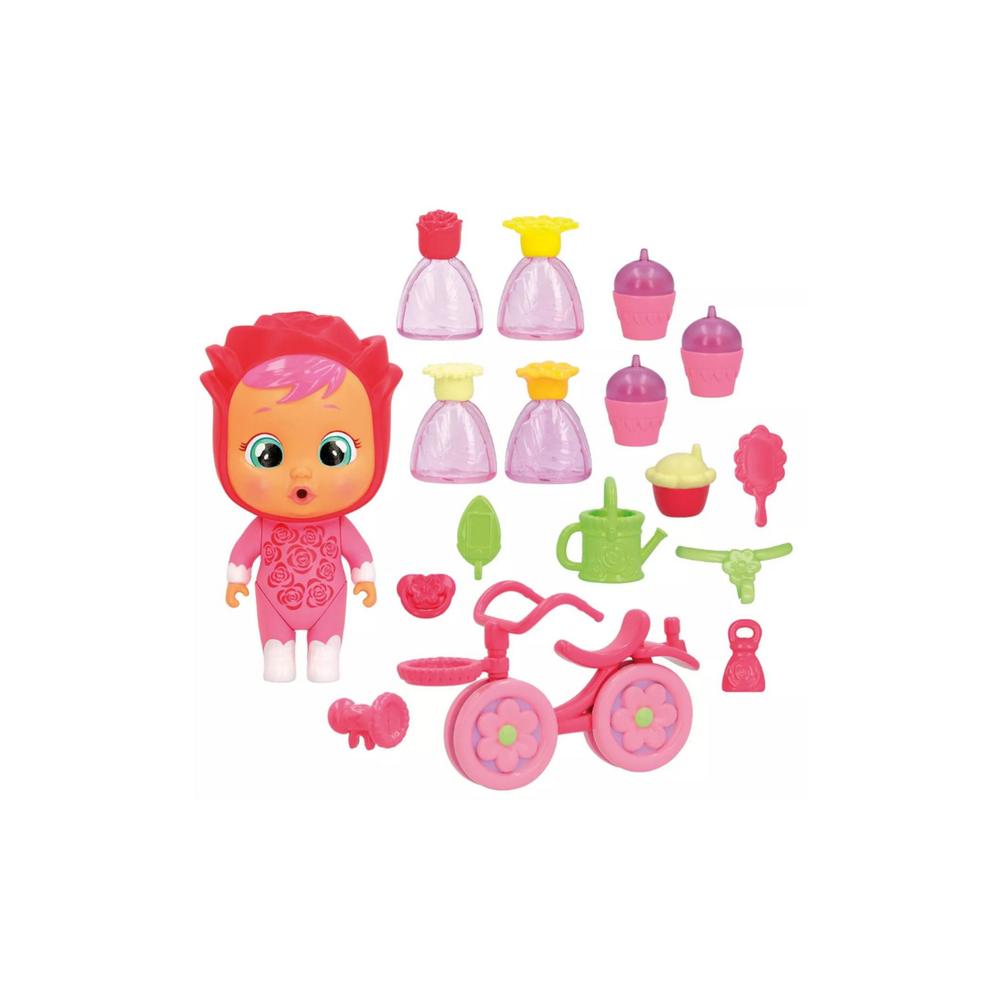 Foto 5 pulgar | Mini Muñeco Bebés Llorones Lágrimas Mágica Happy Flowers Bicicleta de Rose