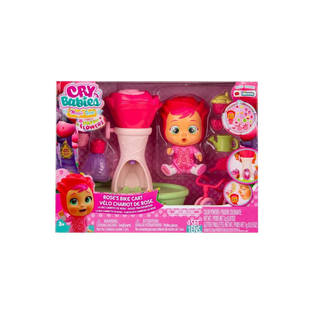 Foto 5 | Mini Muñeco Bebés Llorones Lágrimas Mágica Happy Flowers Bicicleta de Rose