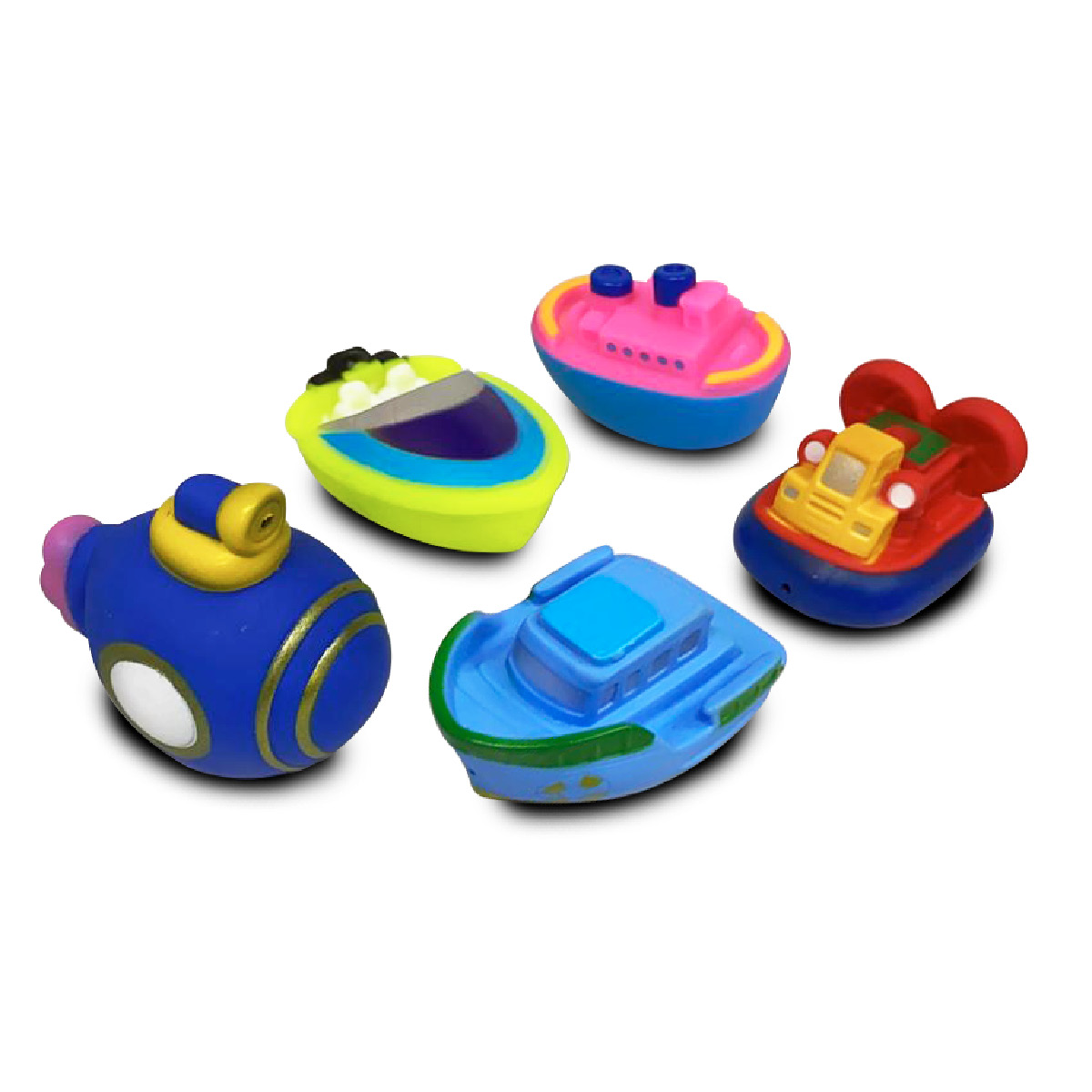 Foto 2 pulgar | Set De 5 Barcos Bf Toys Lanza Agua Multicolor