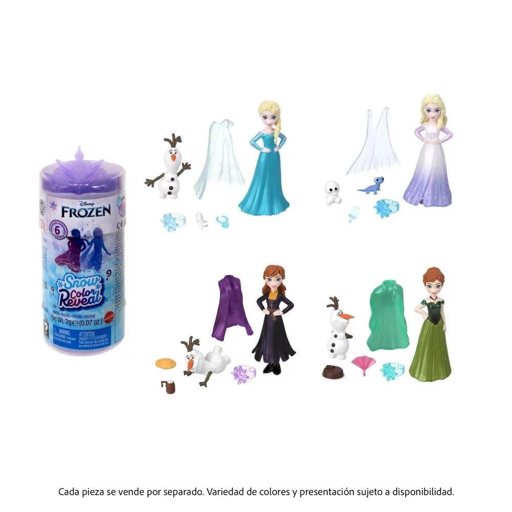 Foto 4 pulgar | Disney Princess: Frozen Snow Color Reveal Tematica Coronacion Aleatorio