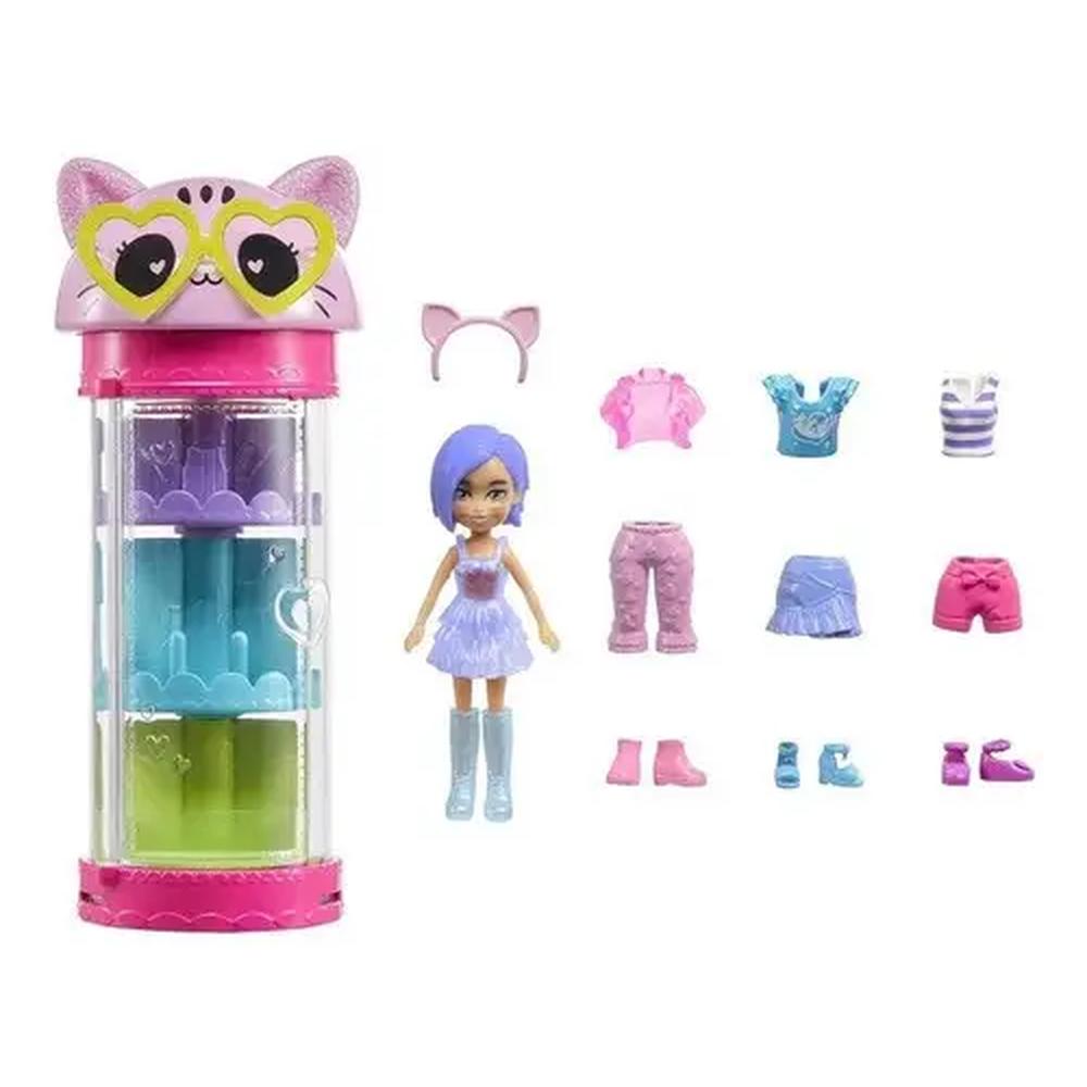 Foto 3 pulgar | Polly Pocket: Polly Pocket Tubo De Modas Giratorio