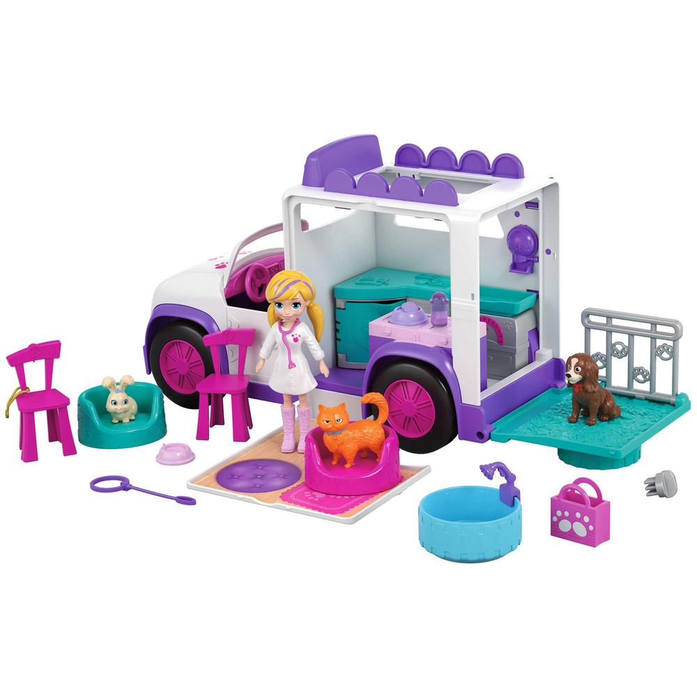 Foto 2 pulgar | Polly Pocket: Hospital Movil De Animalitos