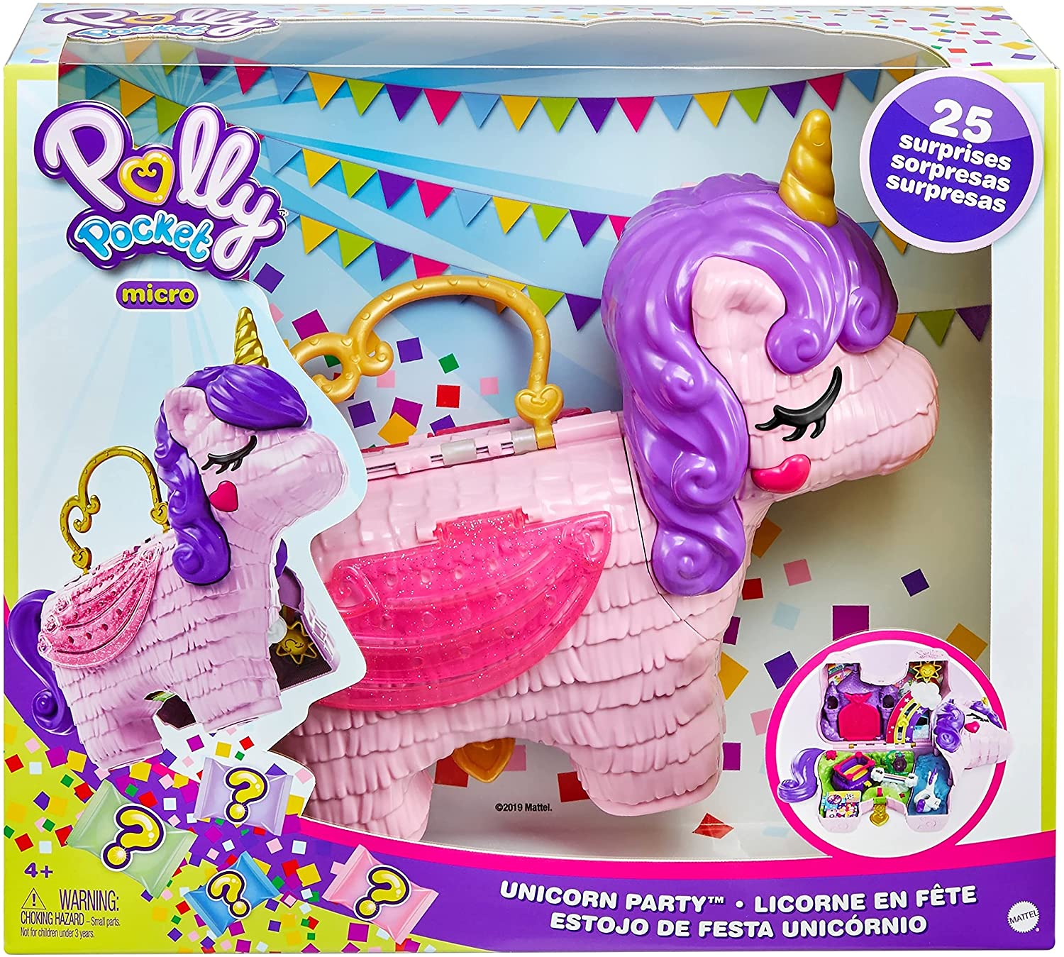 Foto 3 pulgar | Polly Pocket Fiesta del Unicornio Mattel