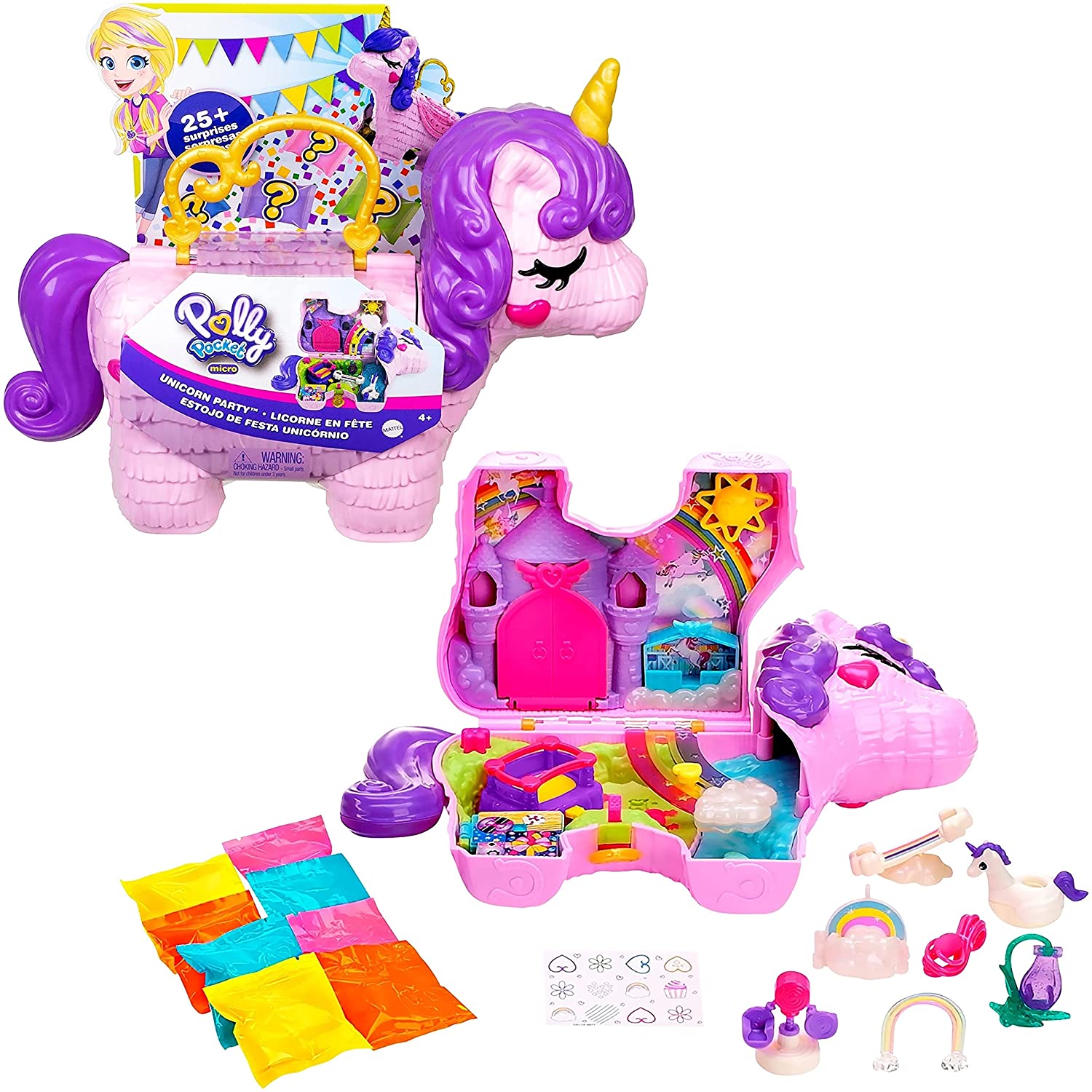 Foto 4 pulgar | Polly Pocket Fiesta del Unicornio Mattel