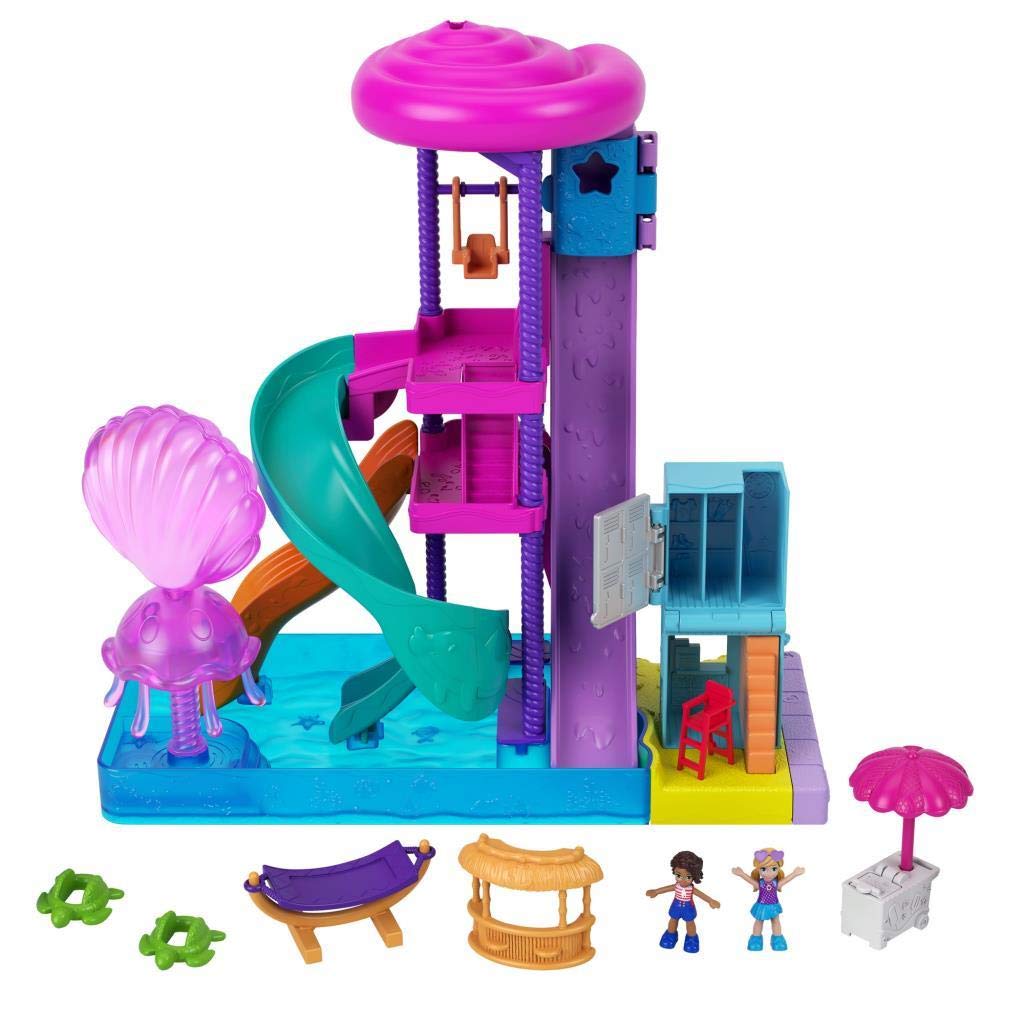 Foto 1 | Parque Acuático Polly Pocket Pollyville Super Slidin de Juguete - Venta Internacional