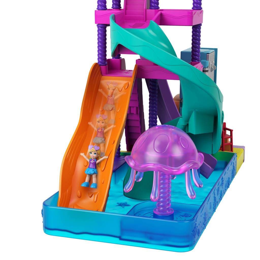 Foto 6 pulgar | Parque Acuático Polly Pocket Pollyville Super Slidin de Juguete - Venta Internacional