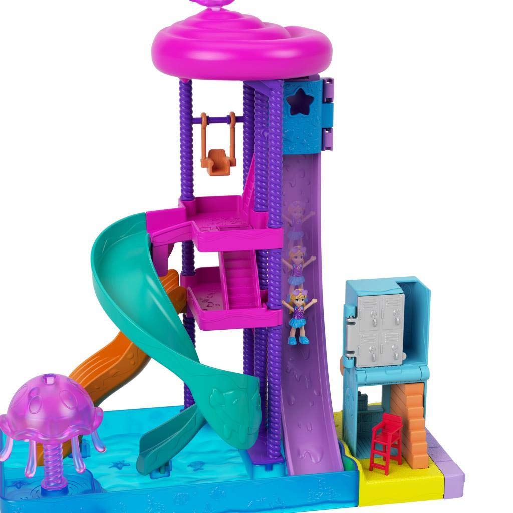 Foto 7 pulgar | Parque Acuático Polly Pocket Pollyville Super Slidin de Juguete - Venta Internacional