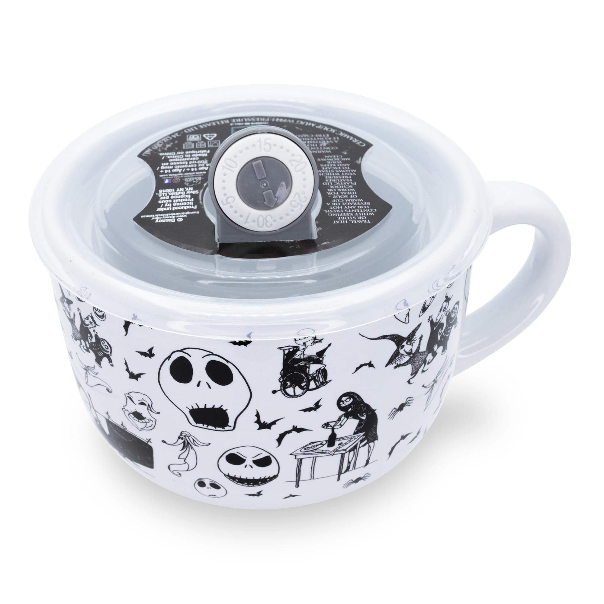 Foto 3 pulgar | Taza De Sopa Plateada Buffalo Disney Nightmare Before Christmas - Venta Internacional.