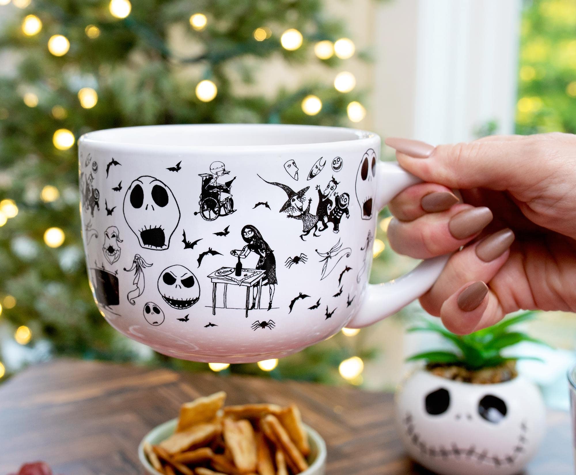 Foto 4 pulgar | Taza De Sopa Plateada Buffalo Disney Nightmare Before Christmas - Venta Internacional.