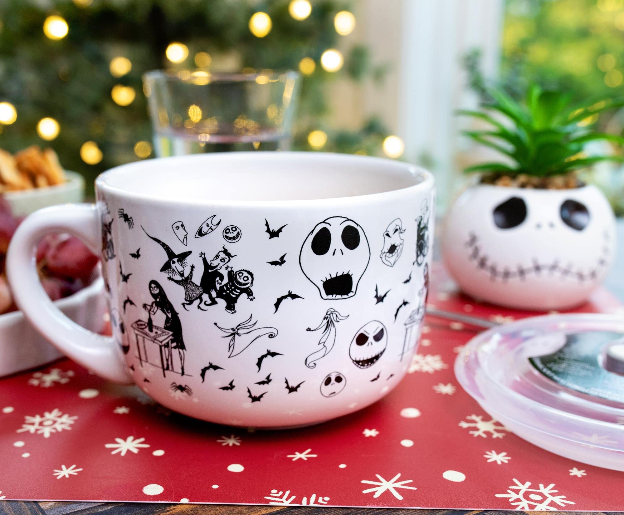 Foto 4 | Taza De Sopa Plateada Buffalo Disney Nightmare Before Christmas - Venta Internacional.