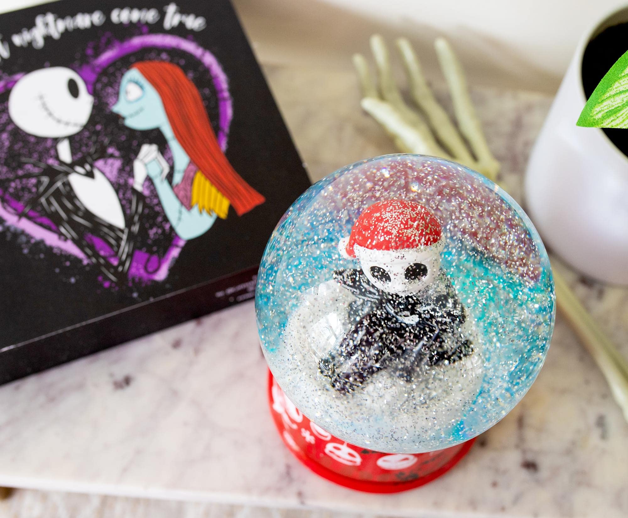 Foto 6 pulgar | Bola De Nieve Silver Buffalo Disney Nightmare Before Christmas - Venta Internacional.