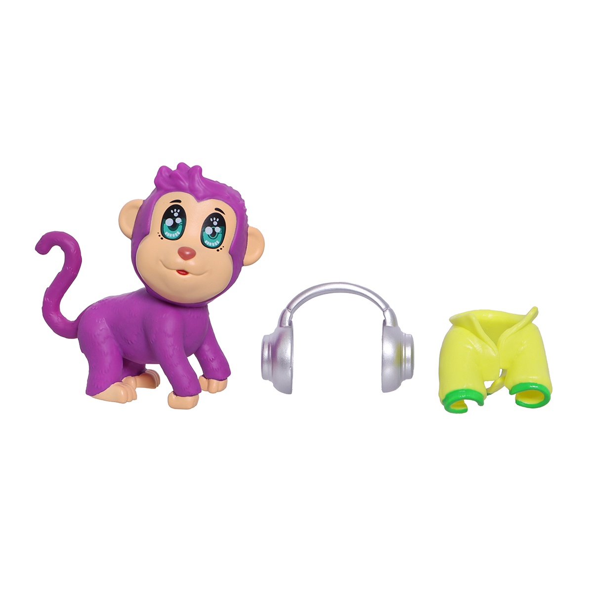 Foto 6 pulgar | Figuras Ruz Fashion Pets Wild Cubs (monkey Dj 10 Cm)