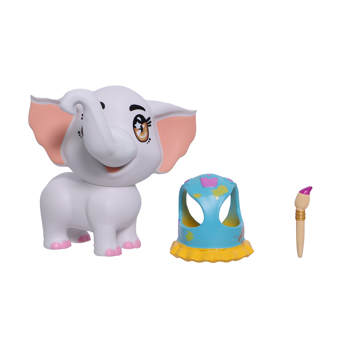 Foto 6 pulgar | Figuras Ruz Fashion Pets Wild Cubs (elephant Painter 10cm)