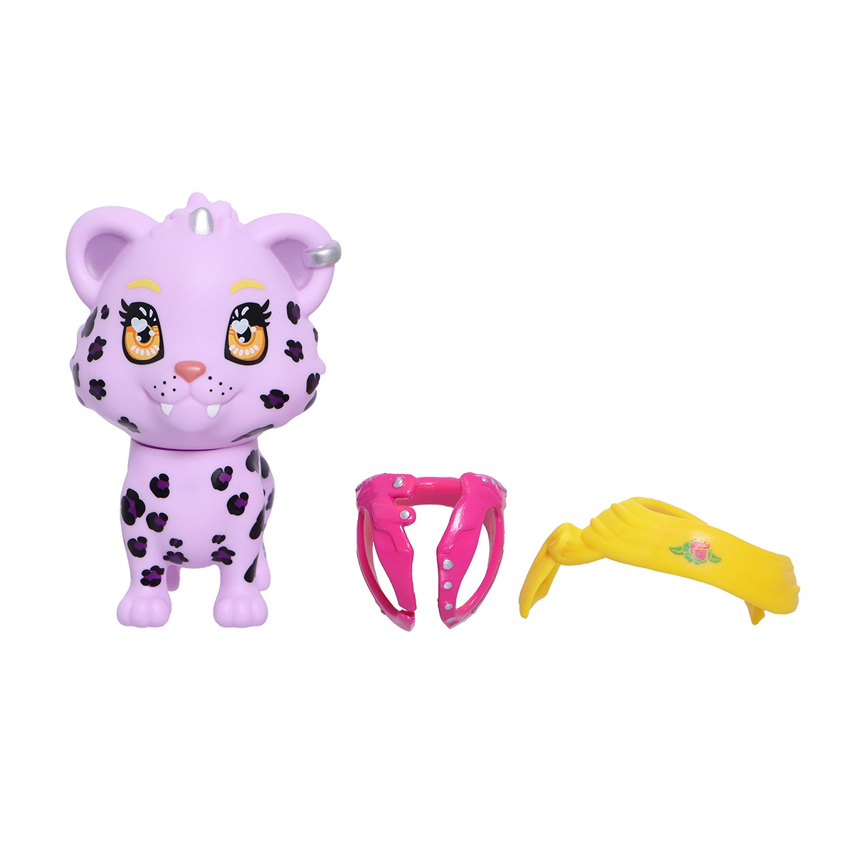 Foto 6 pulgar | Figuras Ruz Fashion Pets Wild Cubs (leopardo Rockstar 10 Cm)