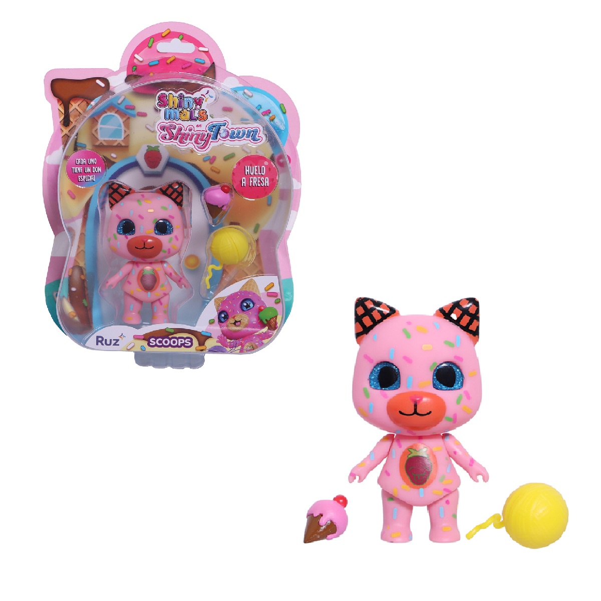 Foto 1 | Mini Figuras Ruz Shinymals Ice Cream Cat 8cm