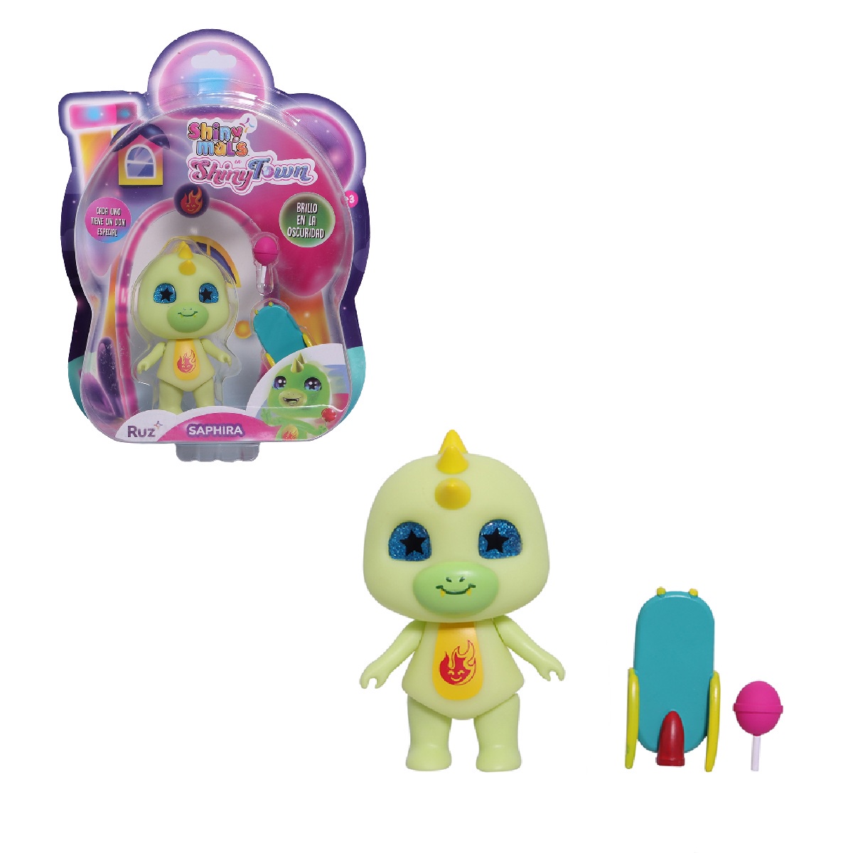 Foto 2 pulgar | Mini Figuras Ruz Shinymals Dragon Gitd 8cm