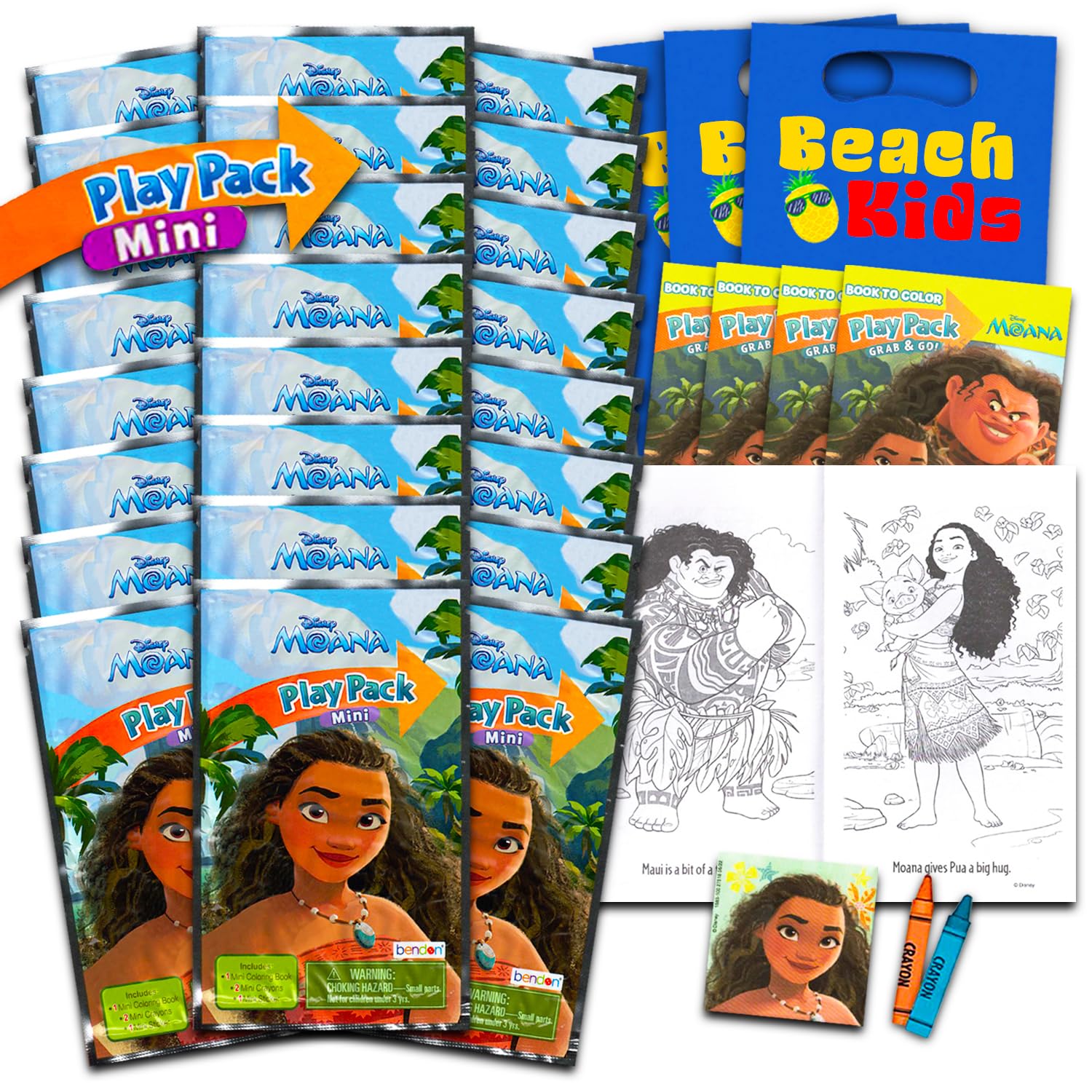 Foto 2 pulgar | Set De Obsequios Para Fiestas Disney Moana 24 Grab N Go Play Packs Para Niñas - Venta Internacional.