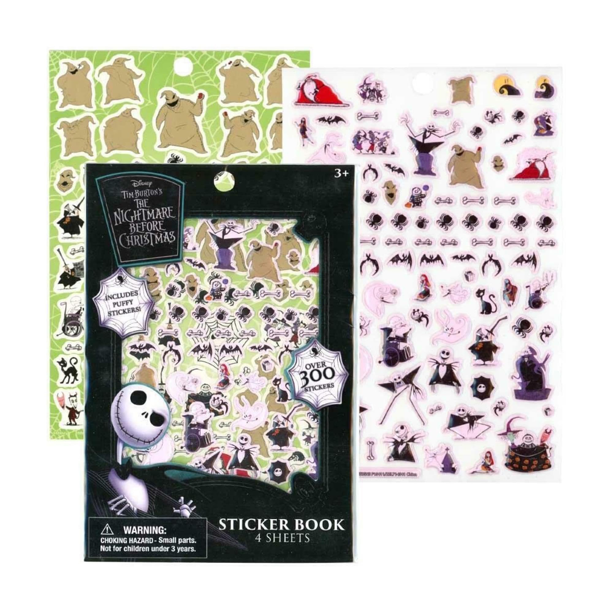 Libro De Pegatinas Disney Nightmare Before Christmas Con Más De 300 Pegatinas - Venta Internacional.