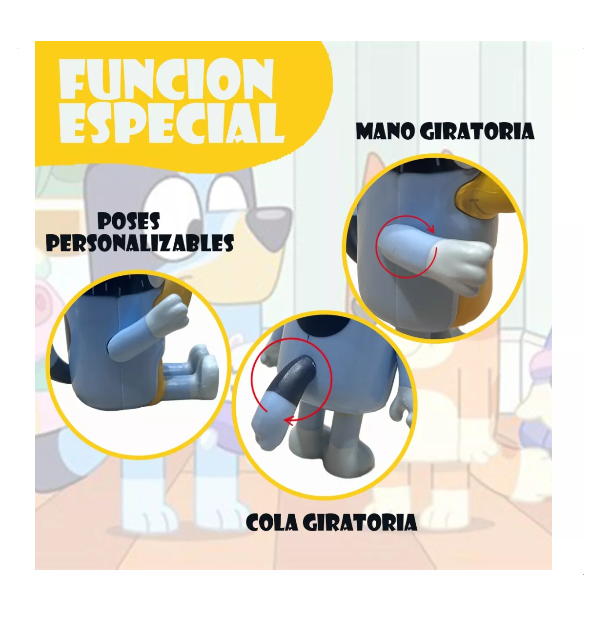 Foto 3 pulgar | 12pcs Bluey Familia Y Amigos Lab.g Figura Modelo Juguete Colores Mixtos