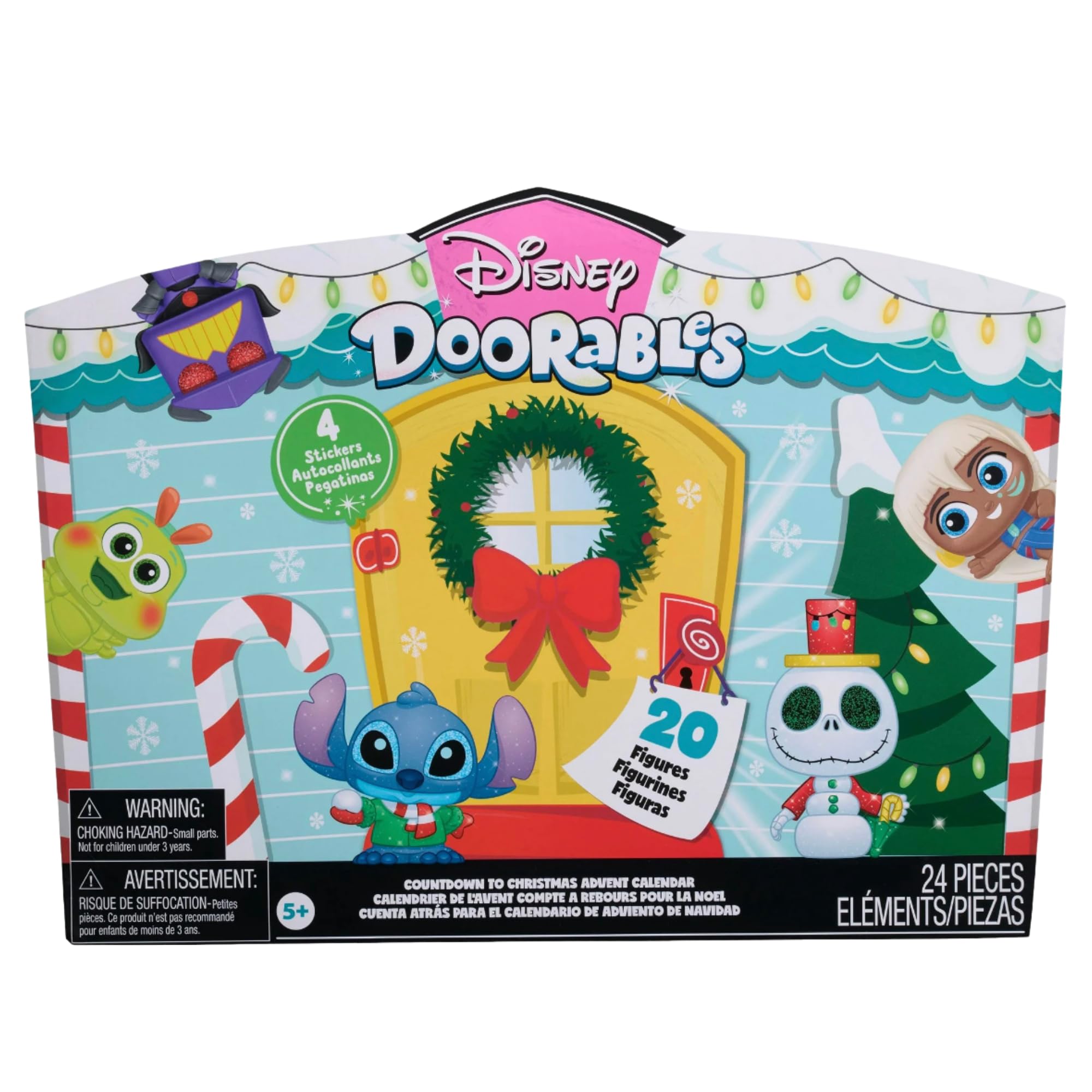 Foto 7 pulgar | Calendario De Adviento Just Play Disney Doorables 2024 Con 24 Piezas - Venta Internacional.