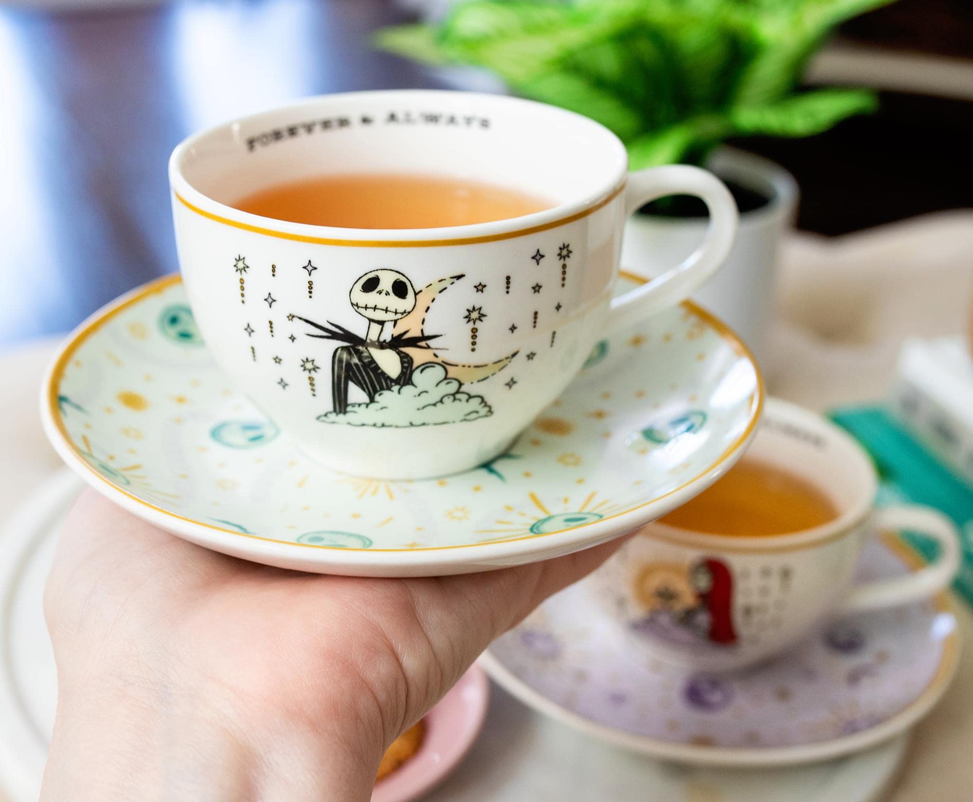 Foto 4 | Set De Tazas De Té Y Platillos Disney The Nightmare Before Christmas - Venta Internacional.