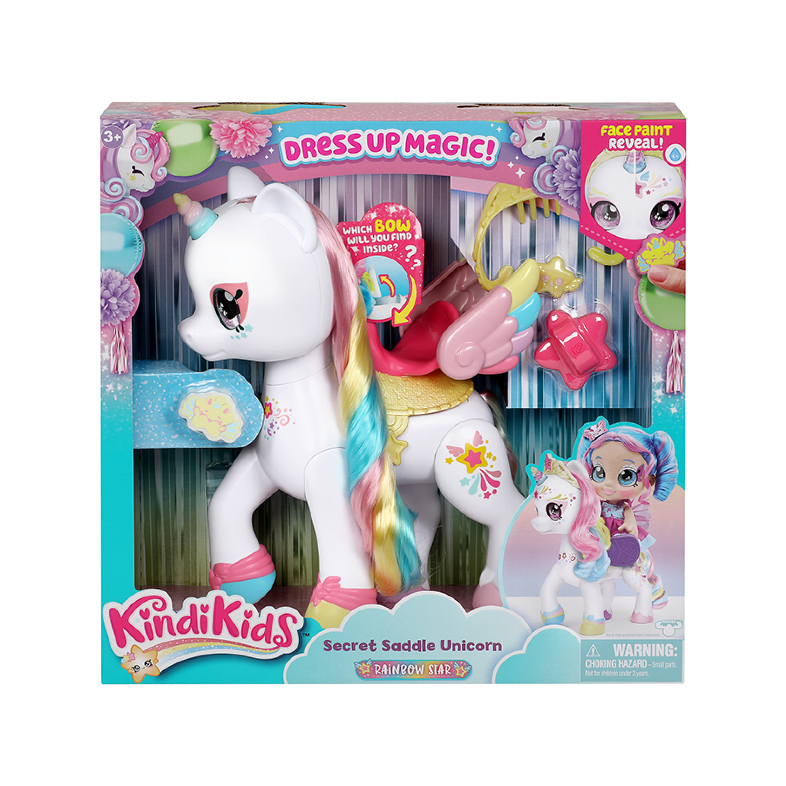 Foto 1 | Unicornio Kindi Kids Silla De Montar Secreta color Blanco