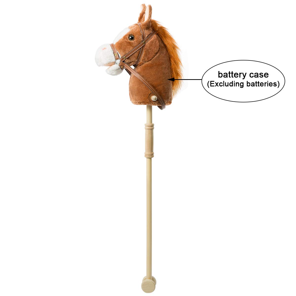 Foto 5 pulgar | Peluche Hollyhome Outdoor Palstick Horse Con Sonido De 36 Pulgadas - Venta Internacional.