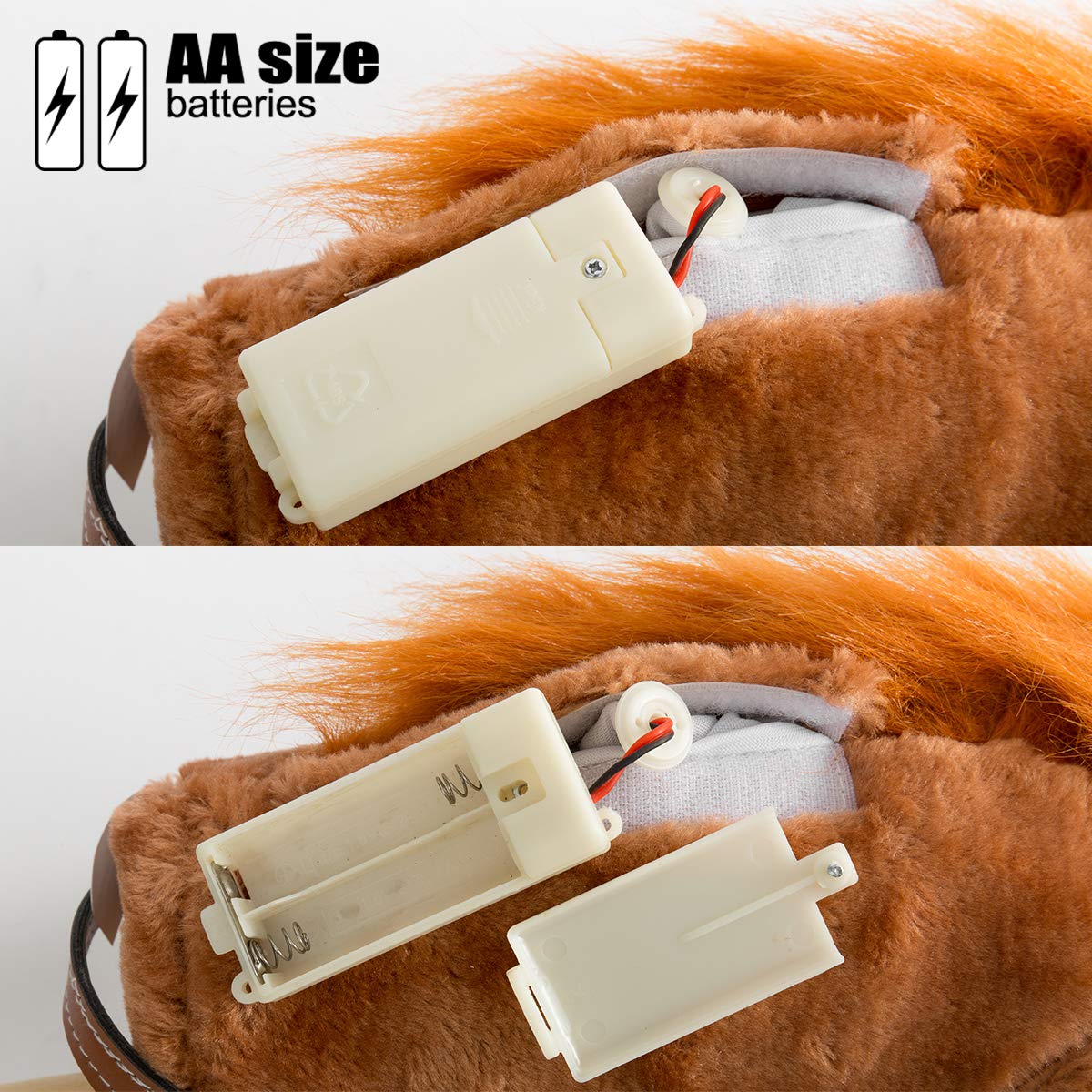 Foto 6 pulgar | Peluche Hollyhome Outdoor Palstick Horse Con Sonido De 36 Pulgadas - Venta Internacional.