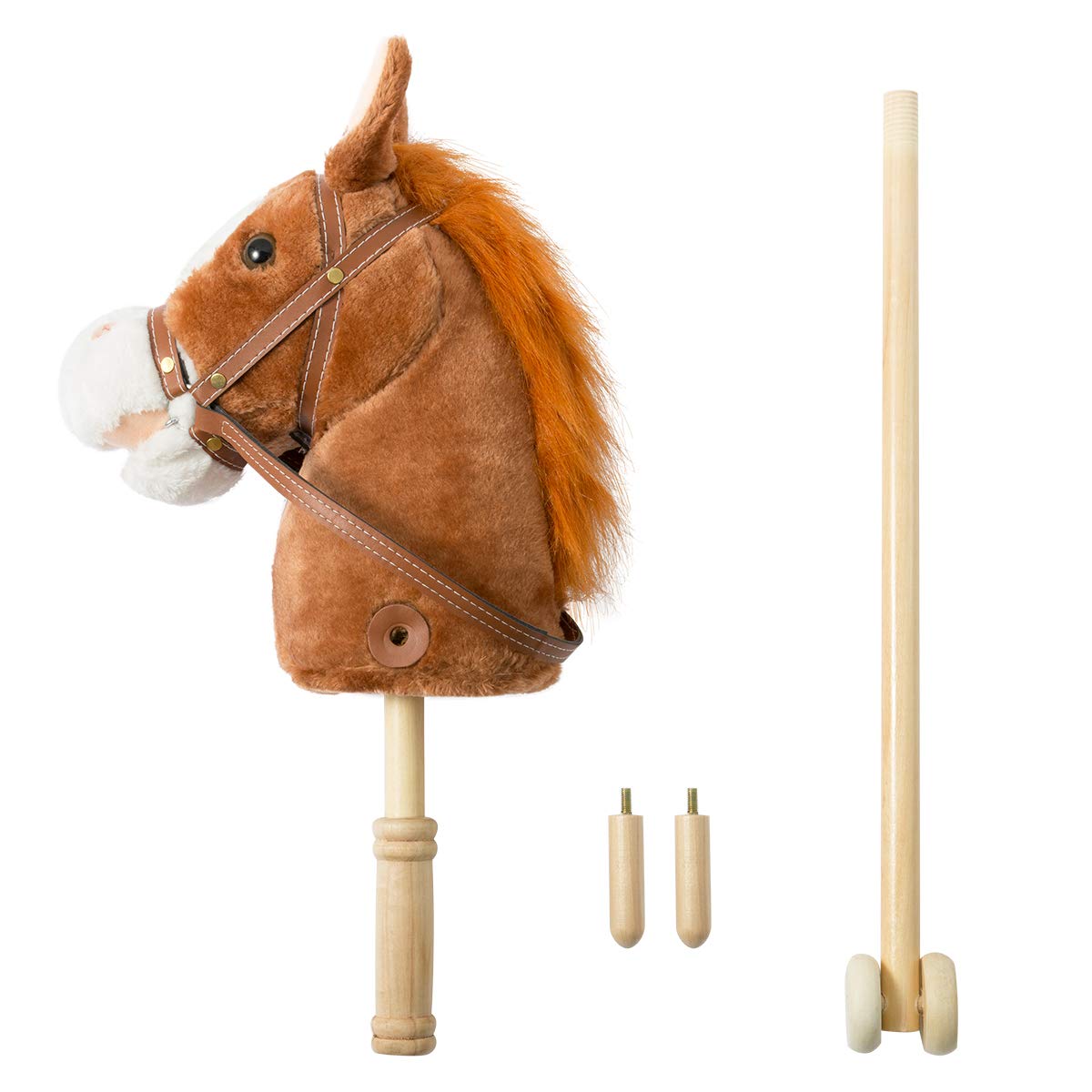 Foto 6 | Peluche Hollyhome Outdoor Palstick Horse Con Sonido De 36 Pulgadas - Venta Internacional.