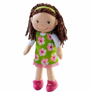 Foto 1 | Muñeca Suave Haba Coco con Cabello Castaño y Vestido Verde 12'' - Venta Internacional