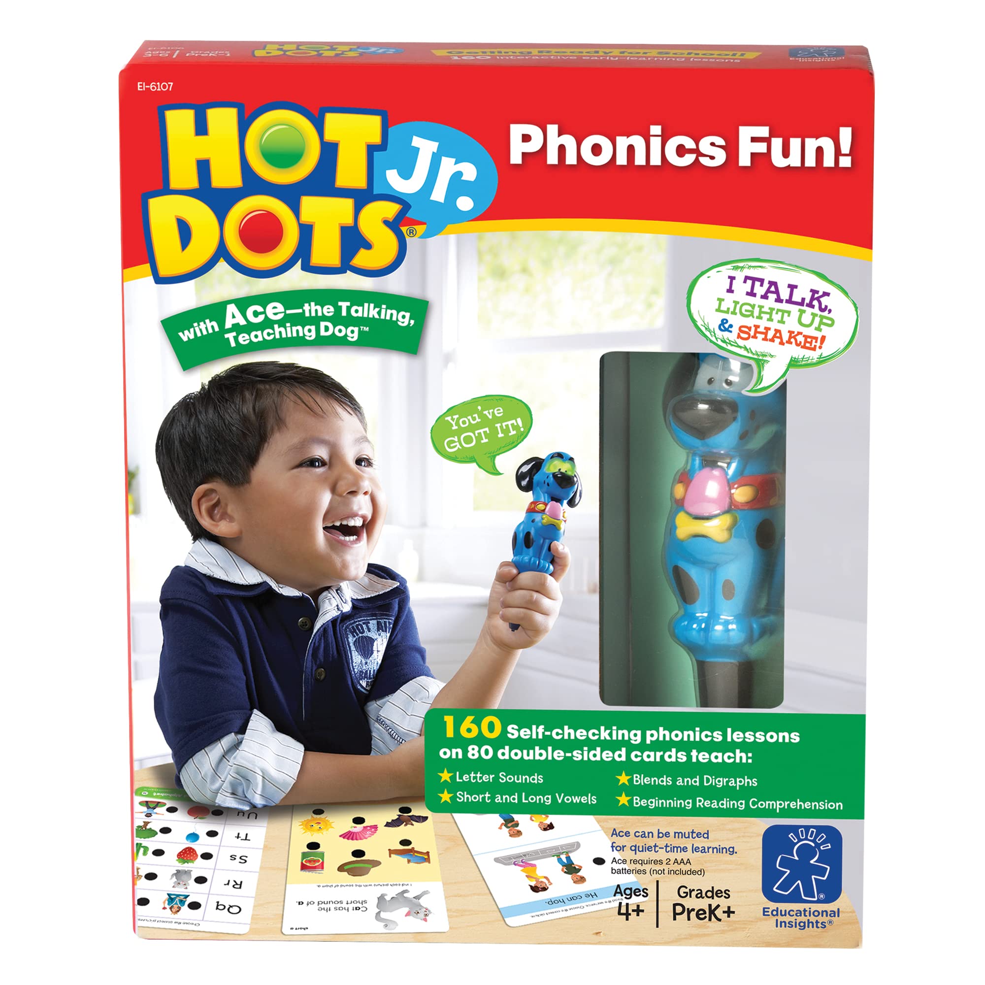 Conjunto Educativo Educational Insights Hot Dots Jr. Fonética - Venta Internacional.