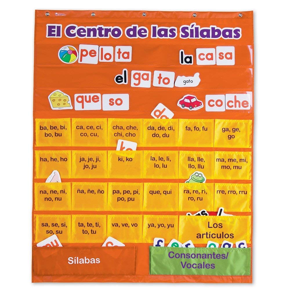 Pocket Chart | Recursos De Aprendizaje | El Centro De Las Silabas - Venta Internacional.