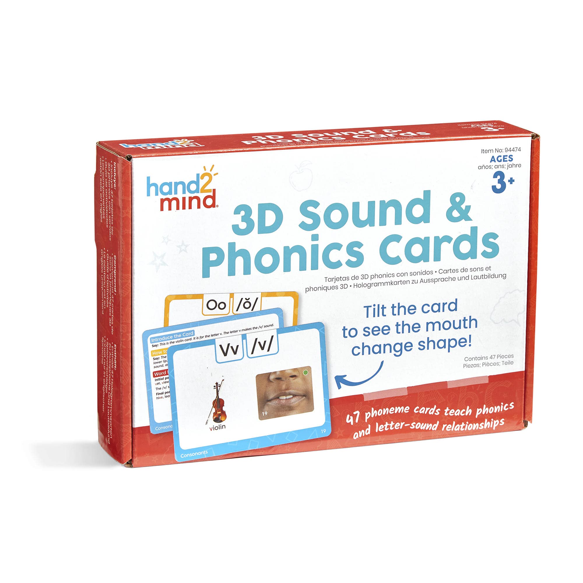 Foto 5 pulgar | Flash Cards Hand2mind Tarjetas De Sonido Y Fonética 3d - Venta Internacional.
