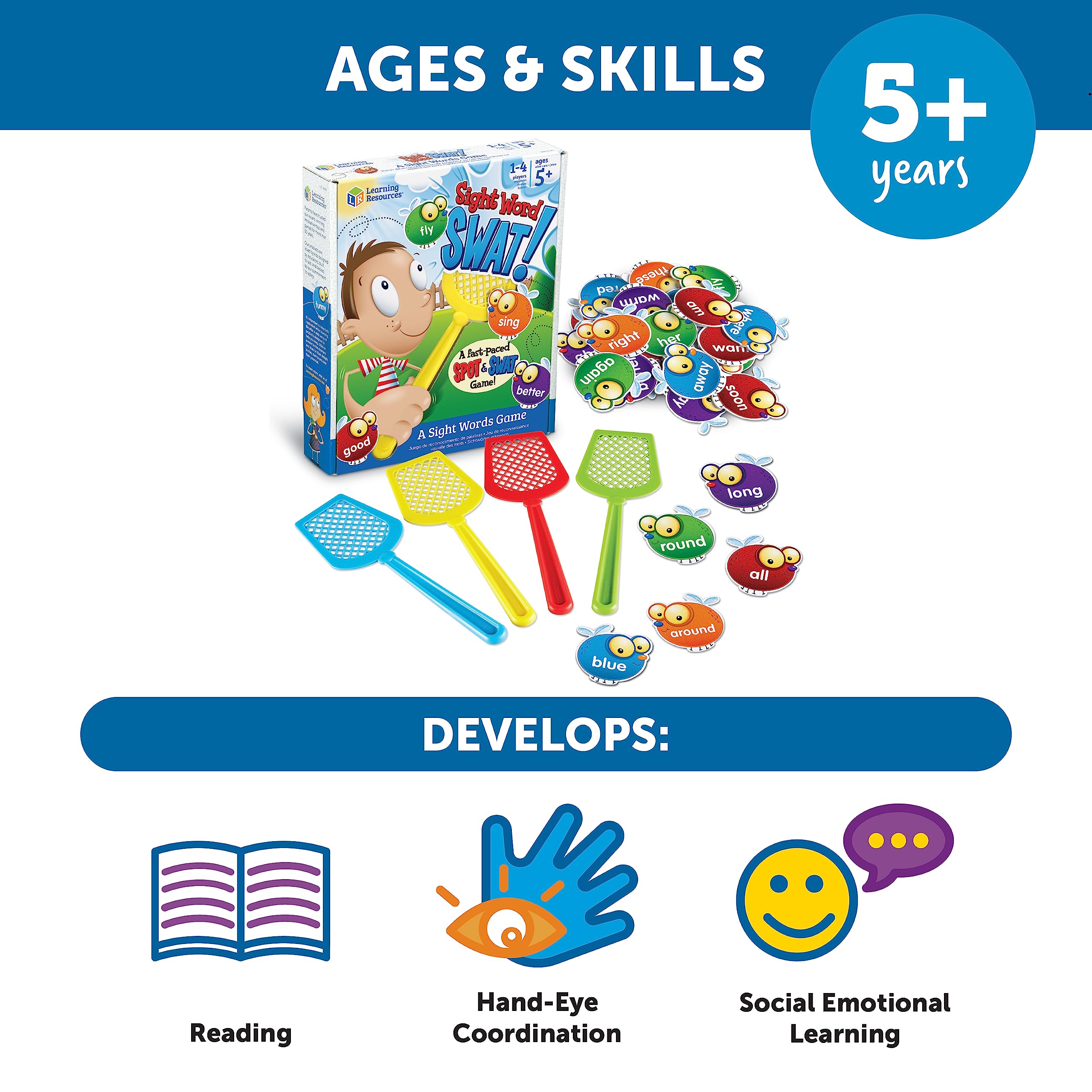 Foto 6 pulgar | Recursos De Aprendizaje De Juegos Ler8598 Sight Words Swat! Para Niños - Venta Internacional.