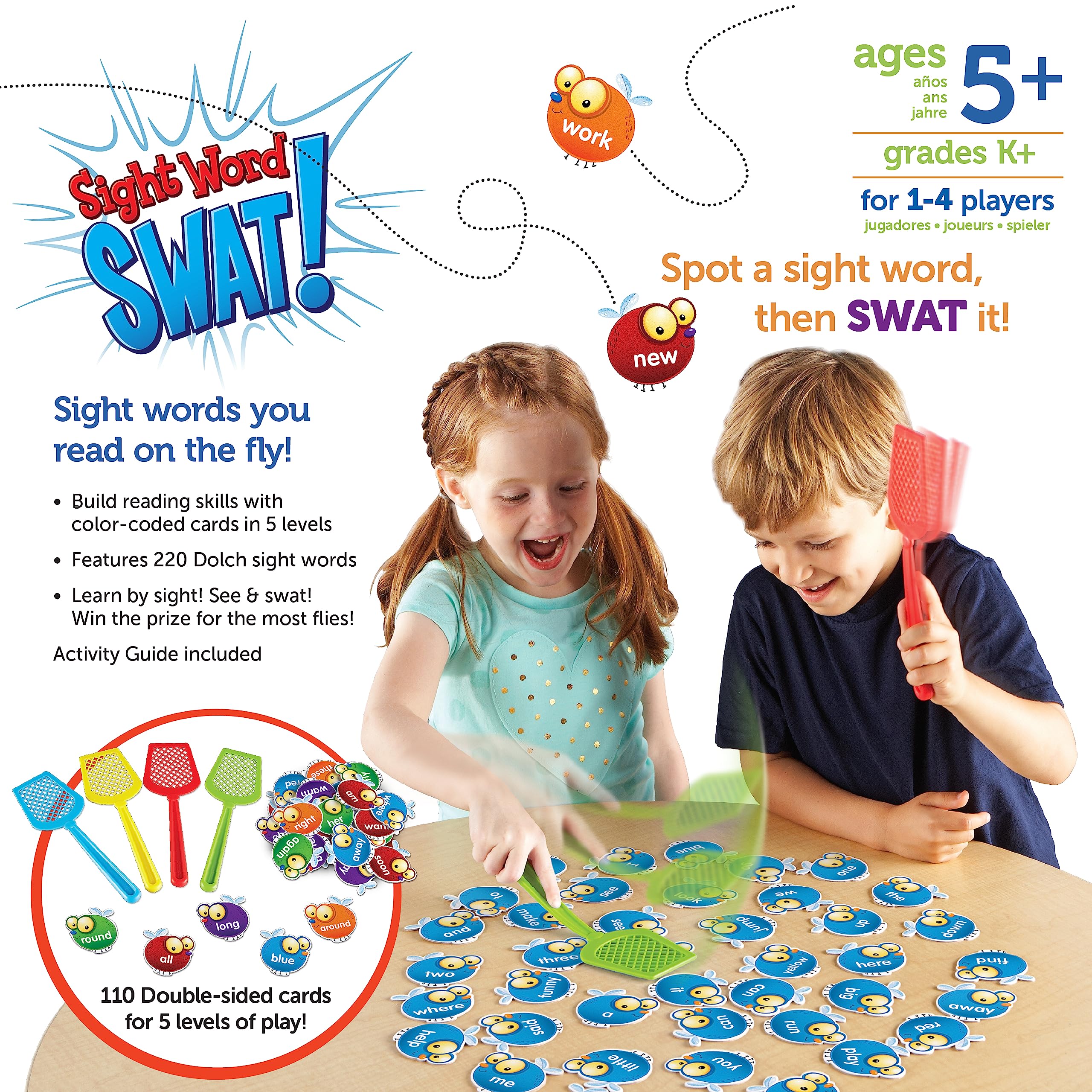 Foto 6 | Recursos De Aprendizaje De Juegos Ler8598 Sight Words Swat! Para Niños - Venta Internacional.