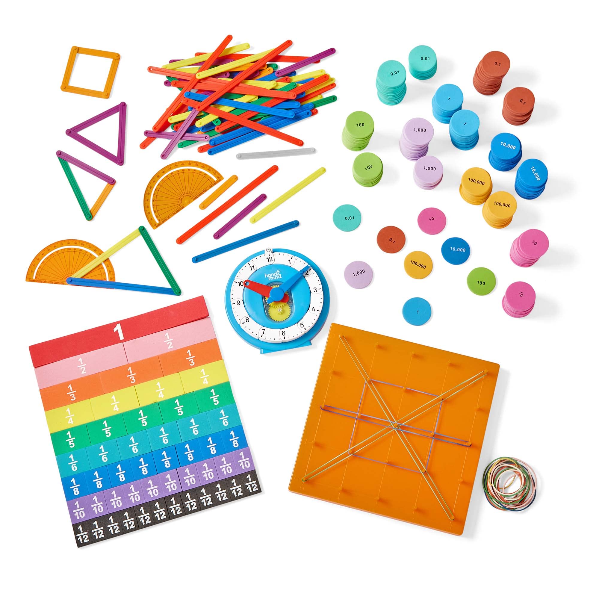 Foto 3 | Kit De Manipulación Matemática Hand2mind Extendido Para Mayores De 8 Años - Venta Internacional.