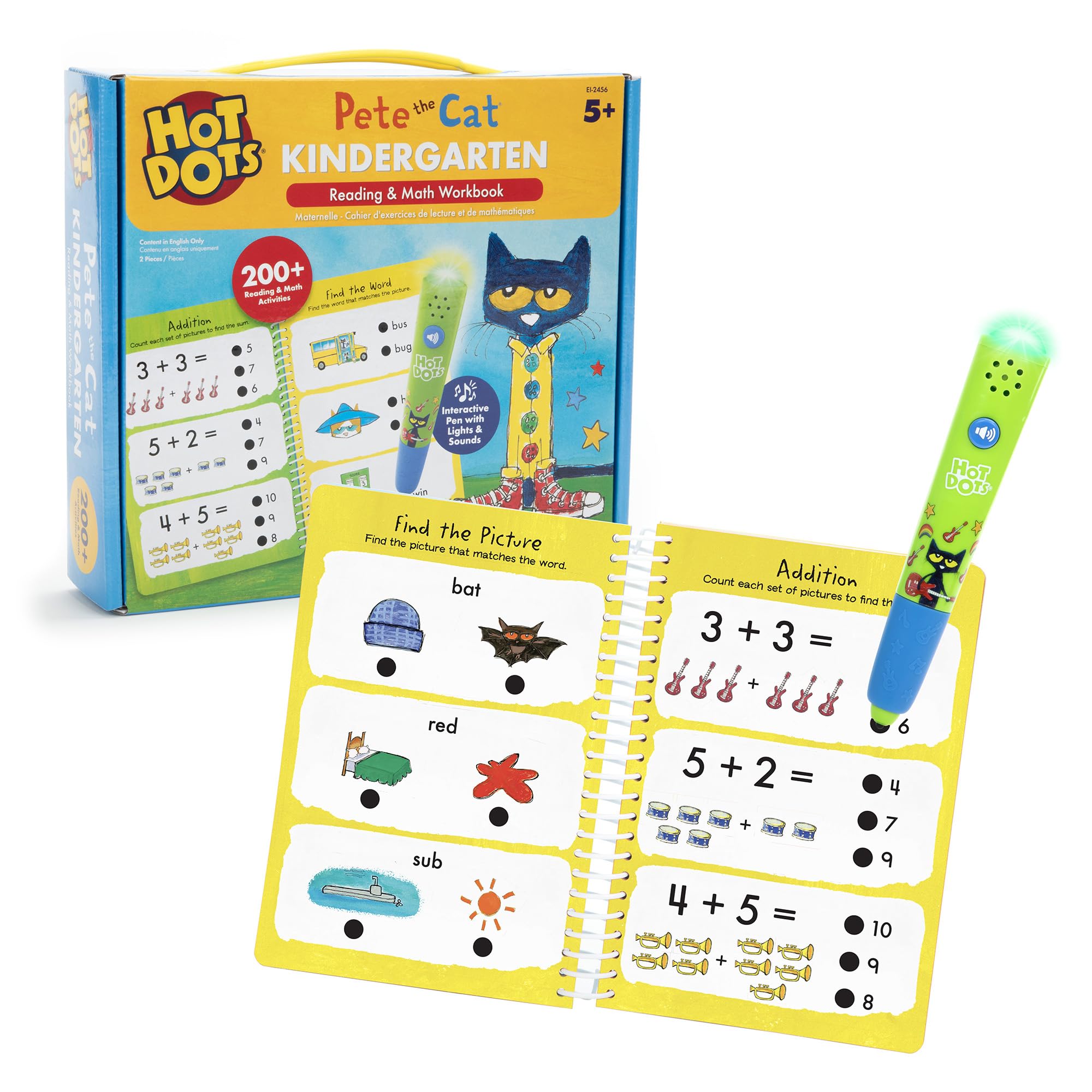 Cuaderno De Ejercicios Educational Insights Hot Dots Pete The Cat Desde Hace Más De 5 Años - Venta Internacional.