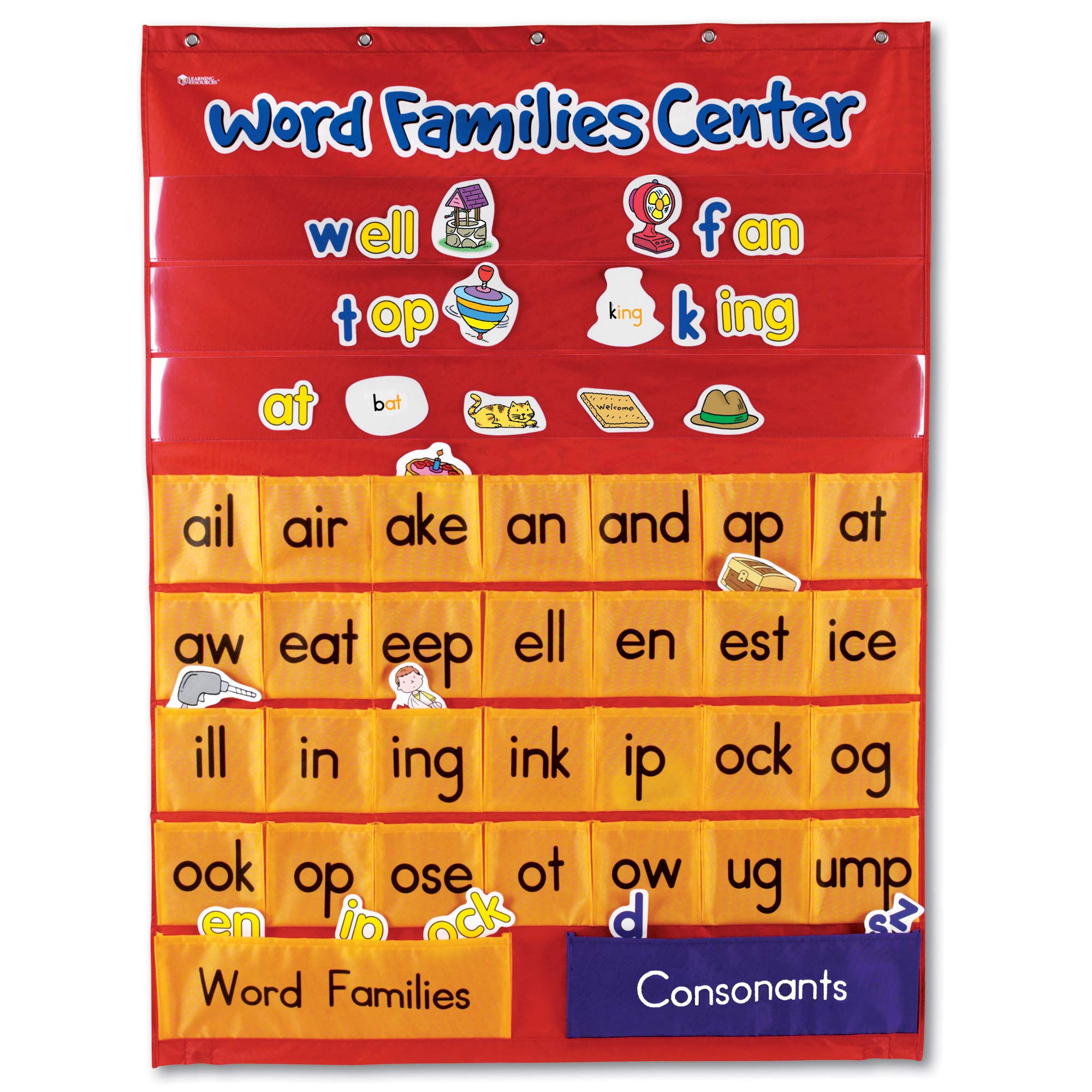 Gráfico De Bolsillo | Recursos De Aprendizaje | Word Families Center Abc - Venta Internacional.