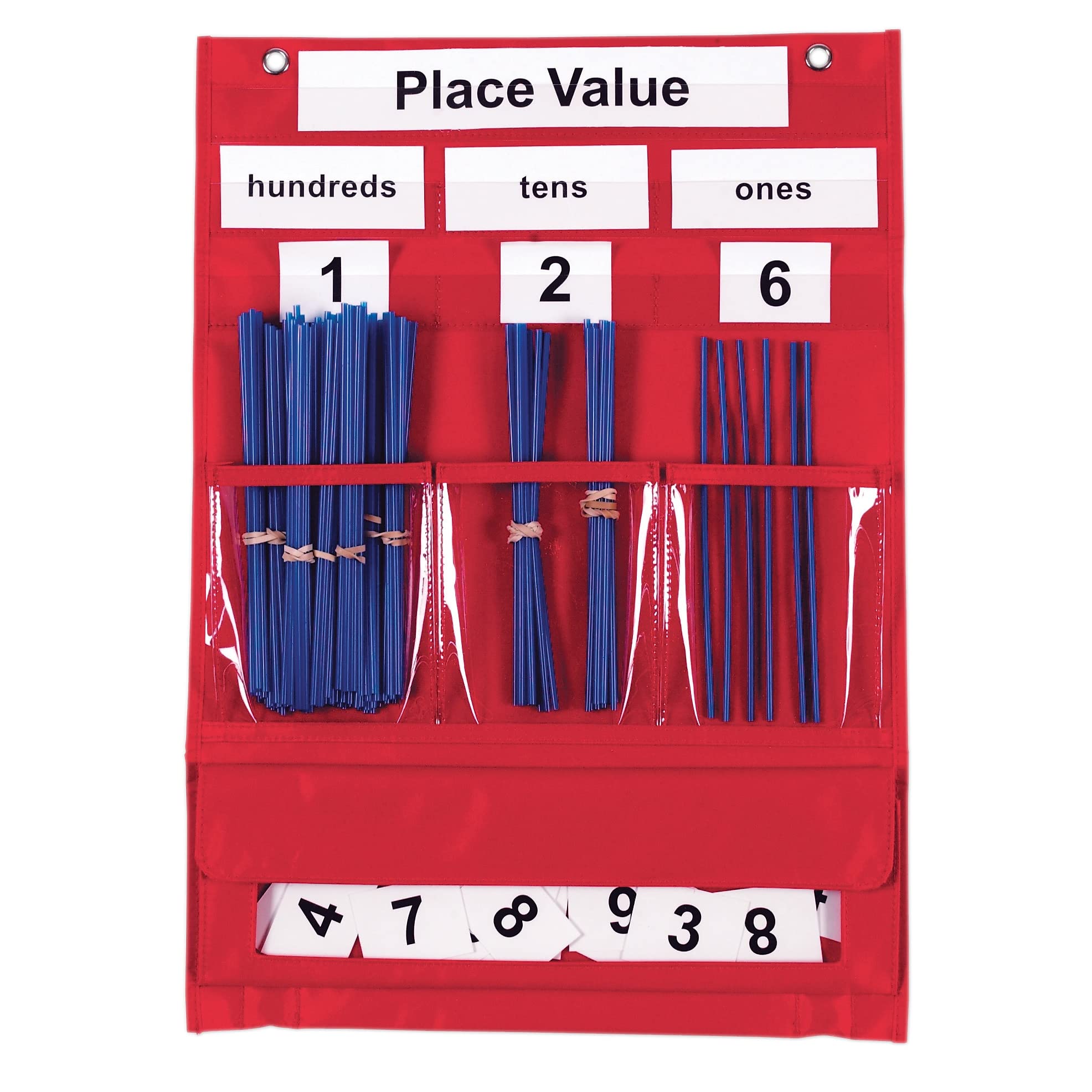 Pocket Chart, Recursos De Aprendizaje, Recuento Y Valor Posicional - Venta Internacional.