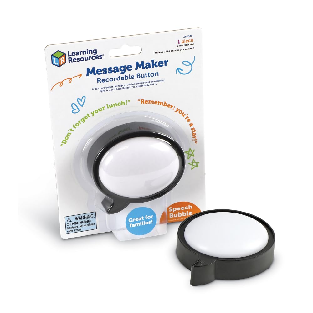 Creador De Mensajes De Recursos De Aprendizaje Con Burbujas De Botones Grabables - Venta Internacional.