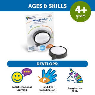 Foto 5 | Creador De Mensajes De Recursos De Aprendizaje Con Burbujas De Botones Grabables - Venta Internacional.