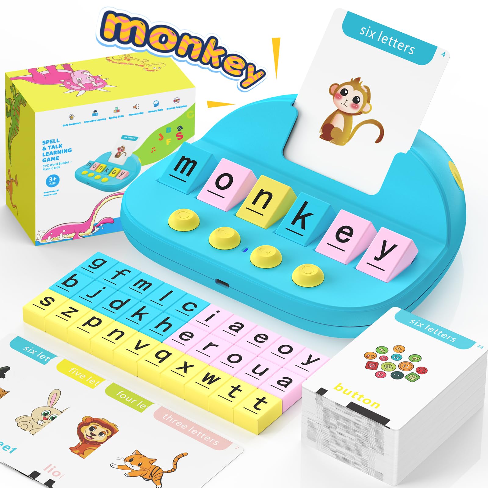 Tarjetas Didácticas Fonéticas Homestec Para Niños Pequeños, 322 Palabras A Simple Vista - Venta Internacional.