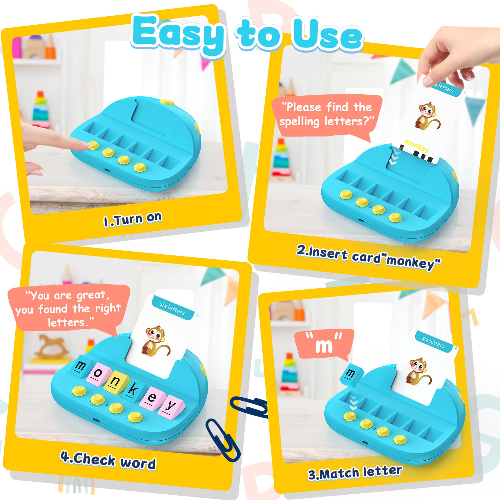 Foto 4 pulgar | Tarjetas Didácticas Fonéticas Homestec Para Niños Pequeños, 322 Palabras A Simple Vista - Venta Internacional.