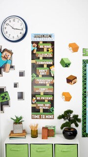 Foto 7 | Banner De Aula Eureka Minecraft Life Lessons 30 X 114 Cm - Venta Internacional.