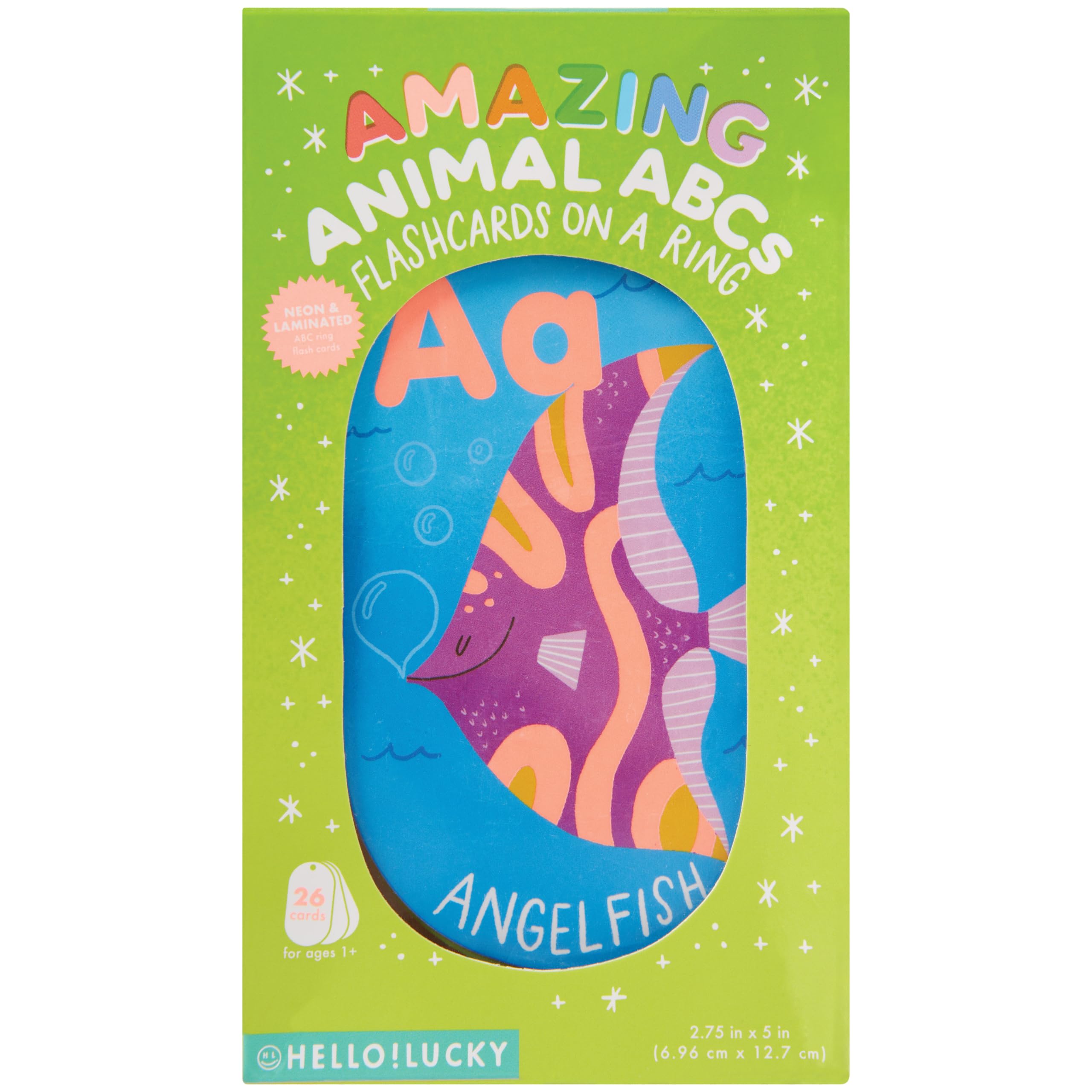 Foto 2 | Tarjetas Didácticas C.r. Gibson ¡hola! Lucky Amazing Animal Abc 1+ - Venta Internacional.