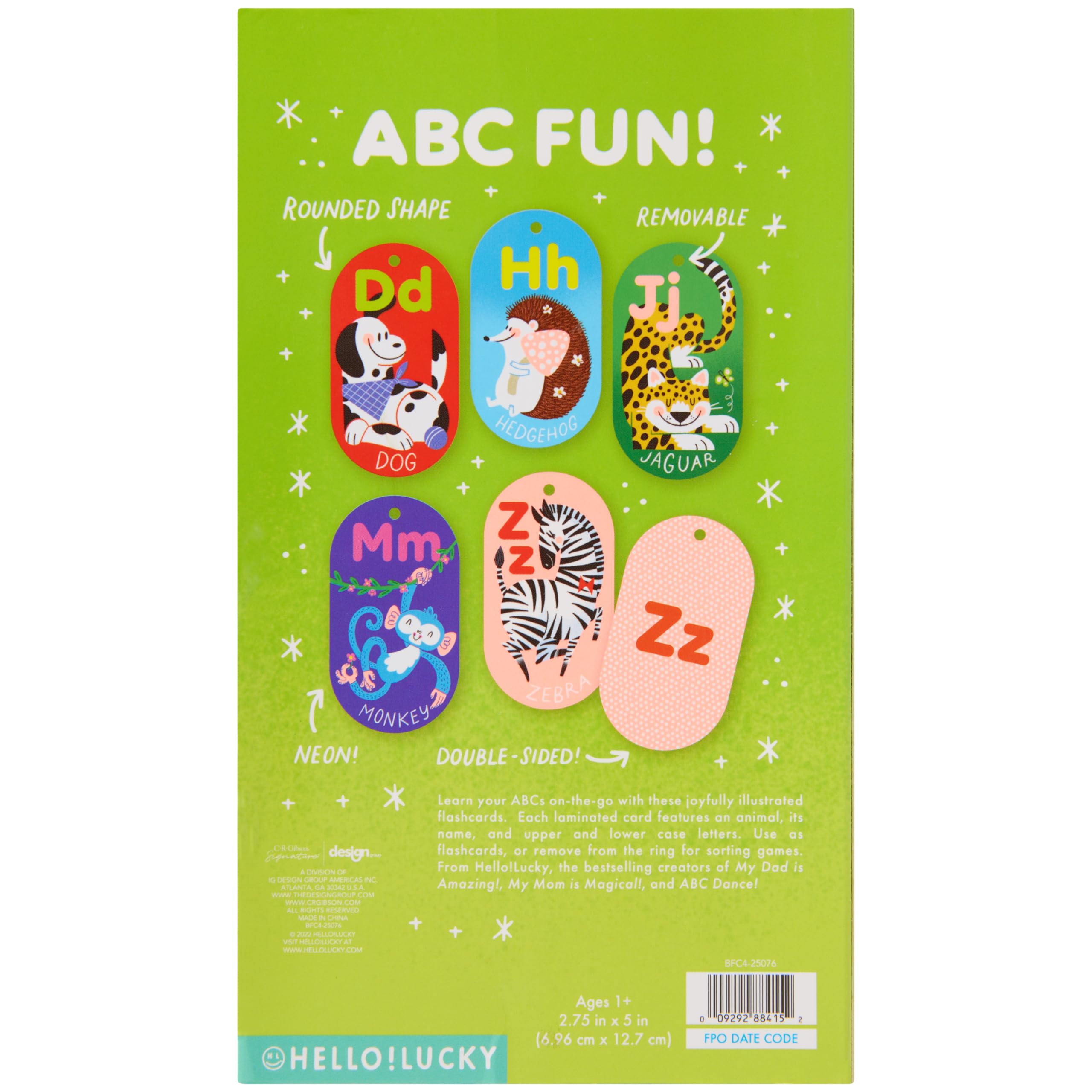 Foto 4 pulgar | Tarjetas Didácticas C.r. Gibson ¡hola! Lucky Amazing Animal Abc 1+ - Venta Internacional.